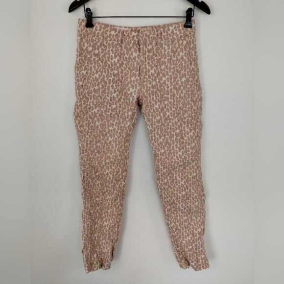 Anthropologie Wanderer Utility Pants Size 25 (Fits 28x28) Animal Print - Picture 1 of 12
